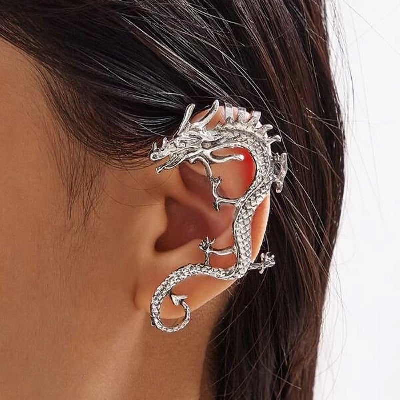 Silver Dragon Earrings – Nysa