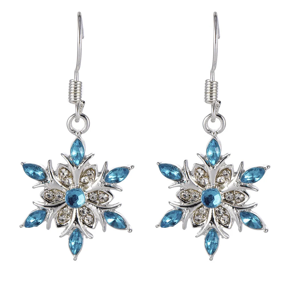 Christmas Snowflake Earrings | Festive Women's Jewellery