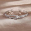 Gold Knot Crystal Bangle