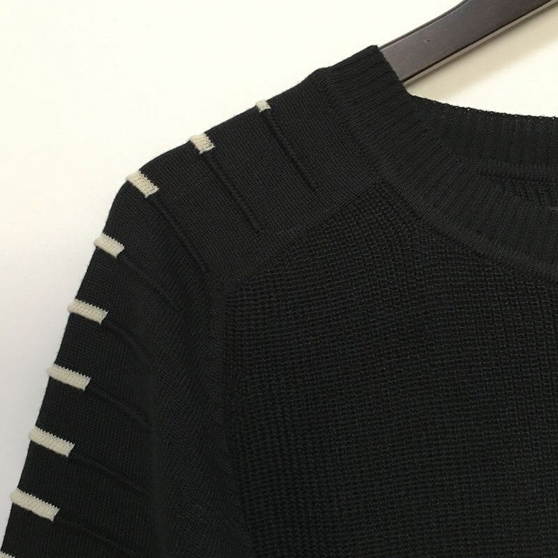 Men's knitted jumper with stripe details – Lukas autumn edition