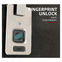 Smart Fingerprint-Lock Business Travel Backpack – Anti-Theft USB Charging Design
