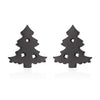 Silver Christmas Stud Earrings | Festive Women's Jewellery