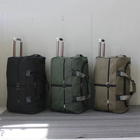 Extra-Large Canvas Trolley Luggage Bag with Wheels for Long-Distance Travel