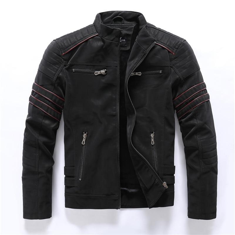 Men's biker jacket with stand-up collar – Rafael autumn edition