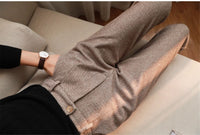 Women's harem trousers made of wool for autumn & winter – Amara
