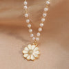 Daisy & Pearl Pendant Necklace for Women - Lara