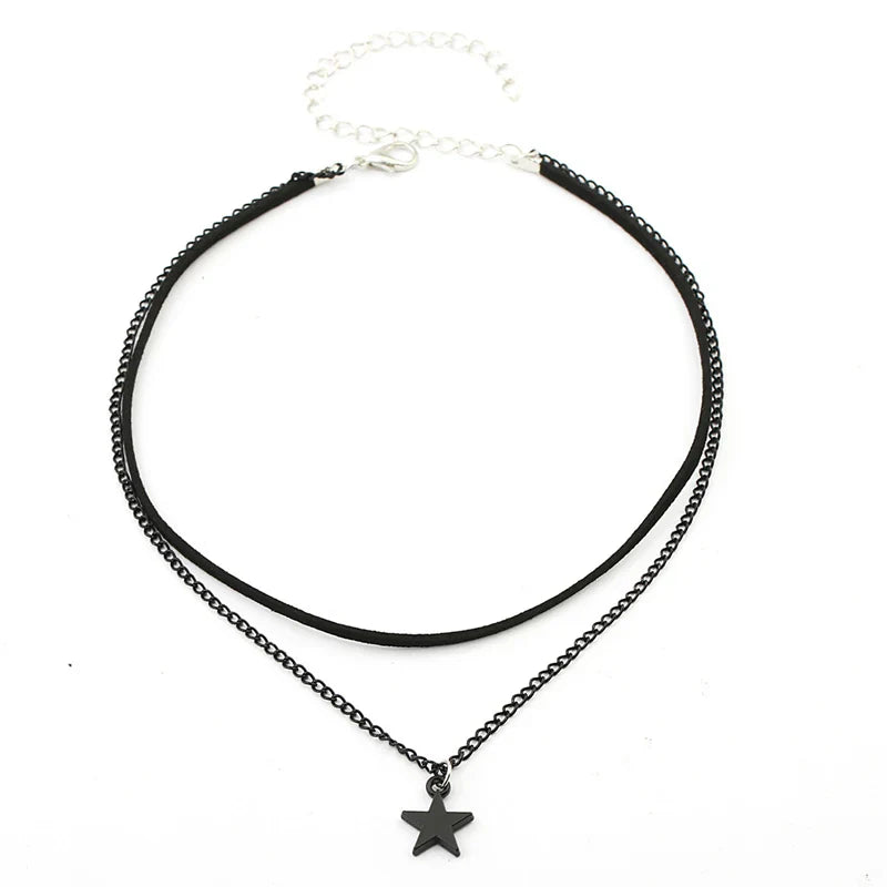 Layered Pentagram Necklace | Multi-Layer Design