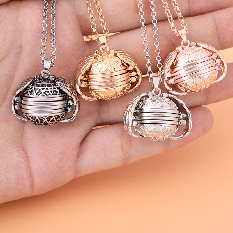 Stylish Multi-Layer Photo Locket Necklace