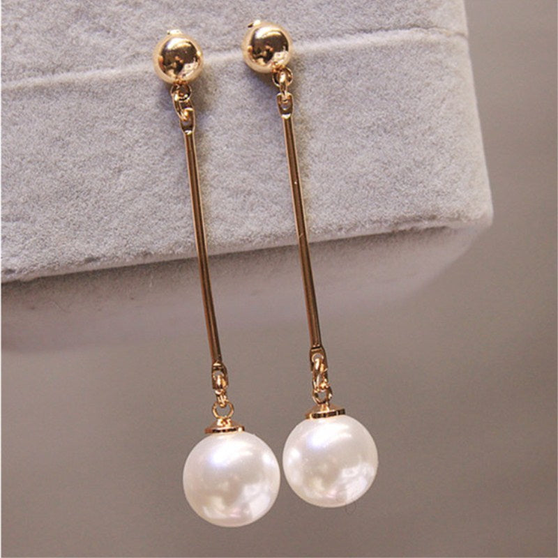 Selena Luxe Pearl Drop Earrings