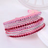 Layered Rhinestone Wrap Bracelet