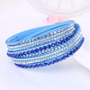 Layered Rhinestone Wrap Bracelet