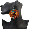 Afrocentric Wooden Drop Earrings | Lightweight Statement Jewellery