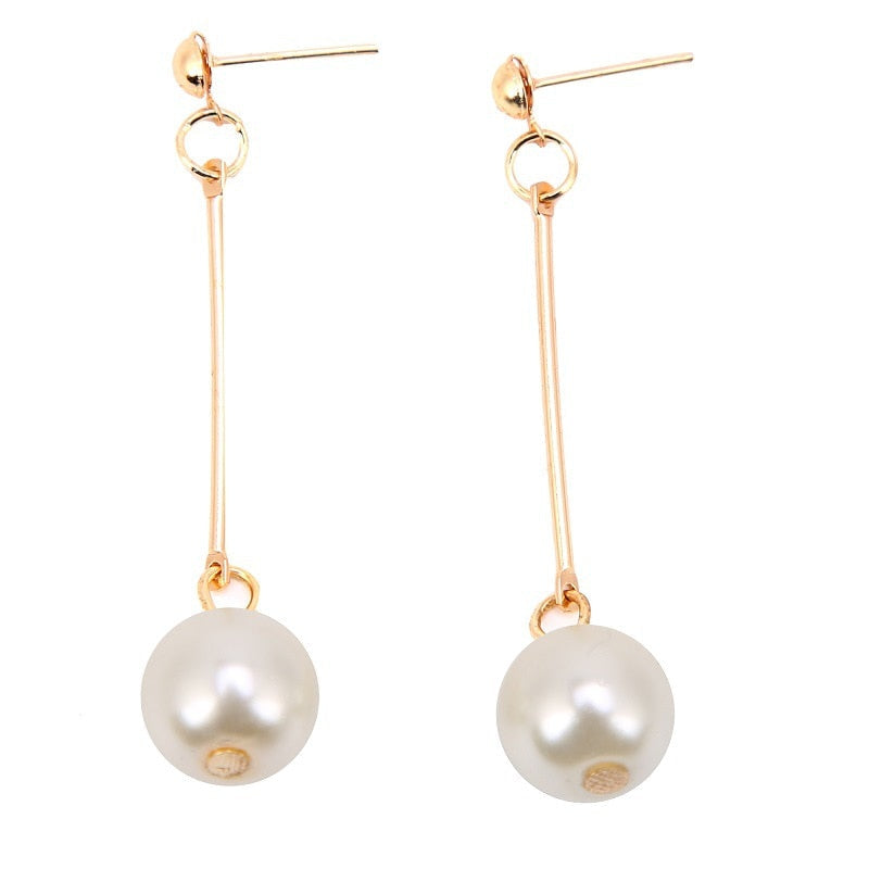 Selena Luxe Pearl Drop Earrings