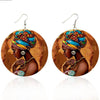 Afrocentric Wooden Drop Earrings | Lightweight Statement Jewellery