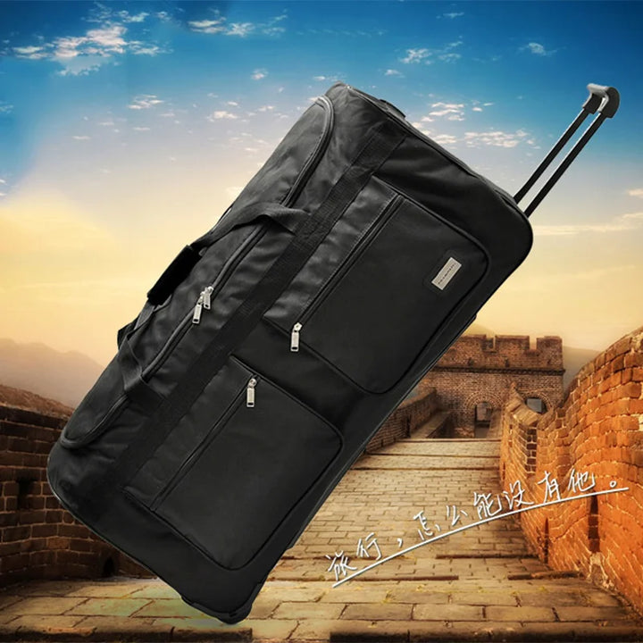Extra-Large Oxford Travel Trolley Bag with Wheels – Heavy-Duty Capacity