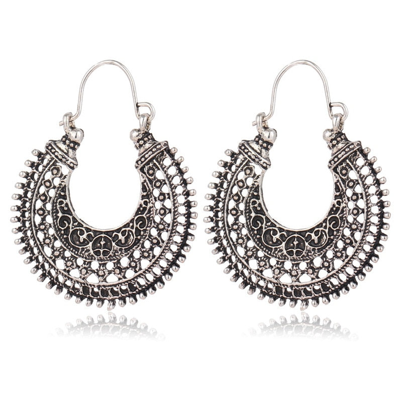 Delicate Tibetan Earrings | 925 Silver Jewellery