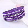 Layered Rhinestone Wrap Bracelet