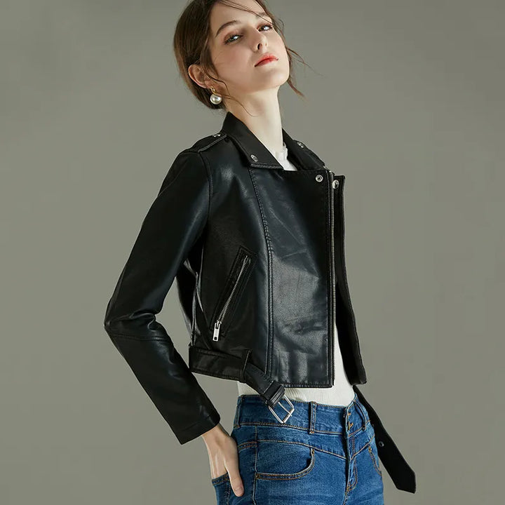 Vegan Ladies' Leather Jacket – Alivra Autumn Edition