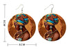 Afrocentric Wooden Drop Earrings | Lightweight Statement Jewellery