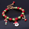 CHRISTMAS SANTA BEAD BRACELET