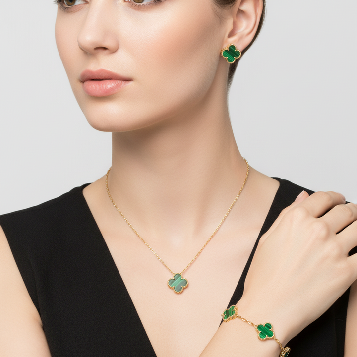 Halskette Und Ohrringe - LuckJewelry 