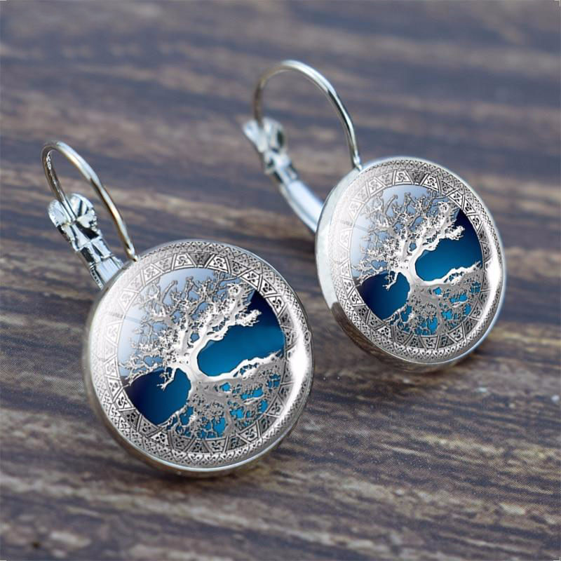 Silver Tree of Life Earrings - Mira