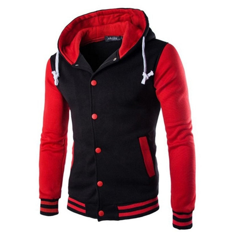 Men's varsity-style baseball hoodie – Autumn edition Kevin
