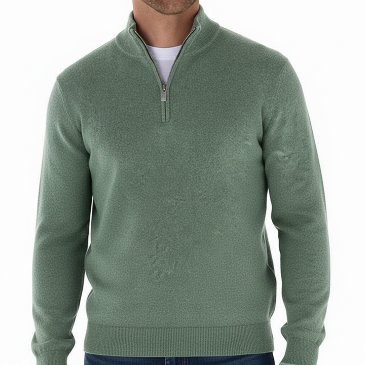 Herrenpullover Mit Reißverschluss -  Leonard