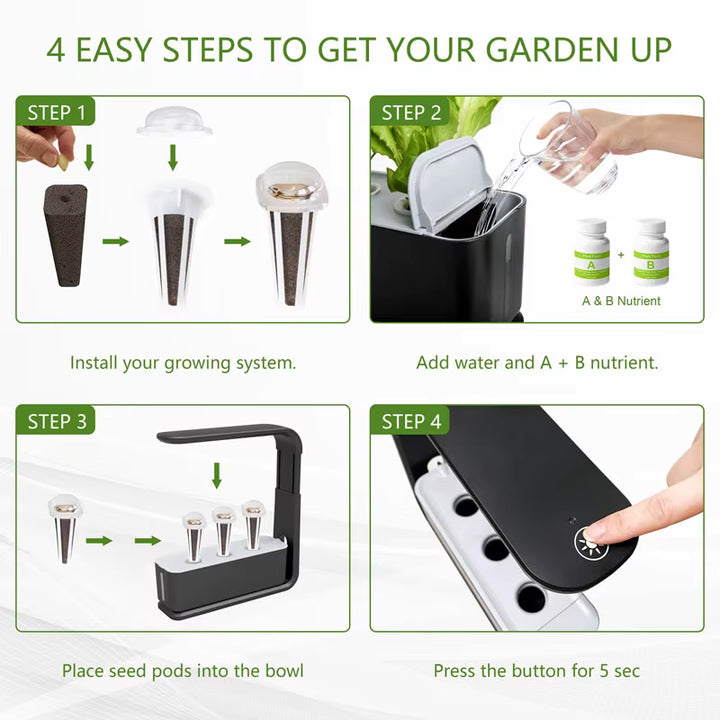 Slim Hydroponic Plant System for Indoors - GreenBloom Hydro
