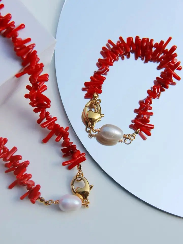 Red Coral Bracelet | Elegant and Timeless Design