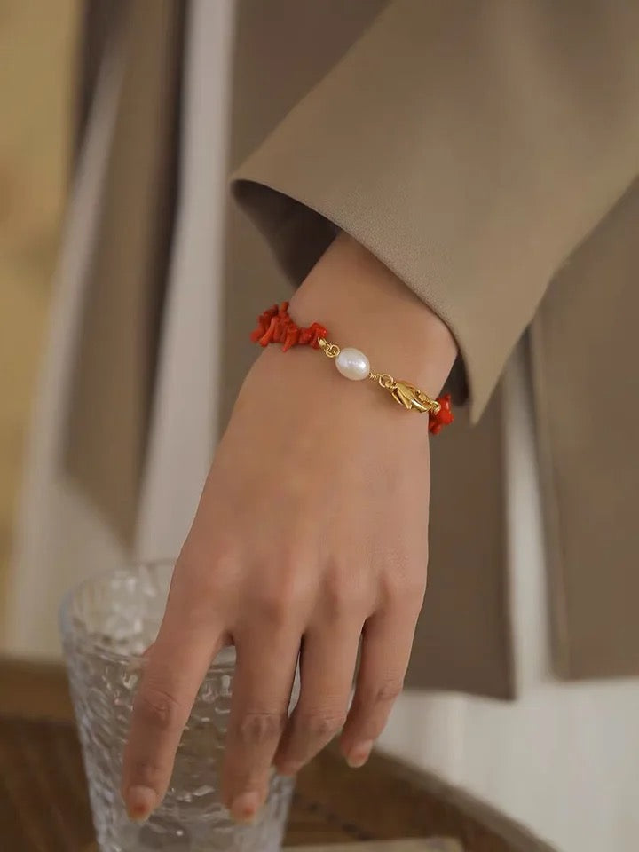 Red Coral Bracelet | Elegant and Timeless Design