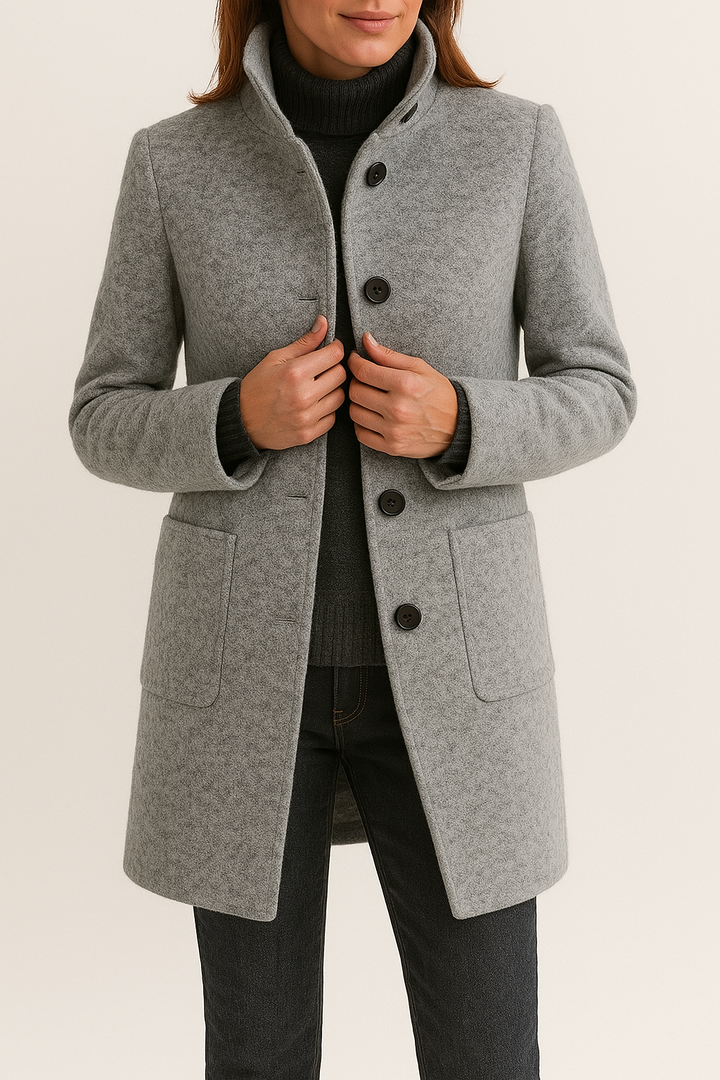 Modern women's wool coat – Isabella