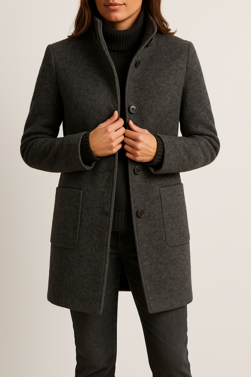 Modern women's wool coat – Isabella