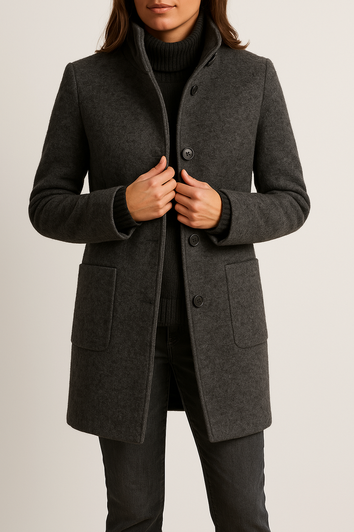 Modern women's wool coat – Isabella