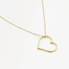 Golden Heart Statement Necklace