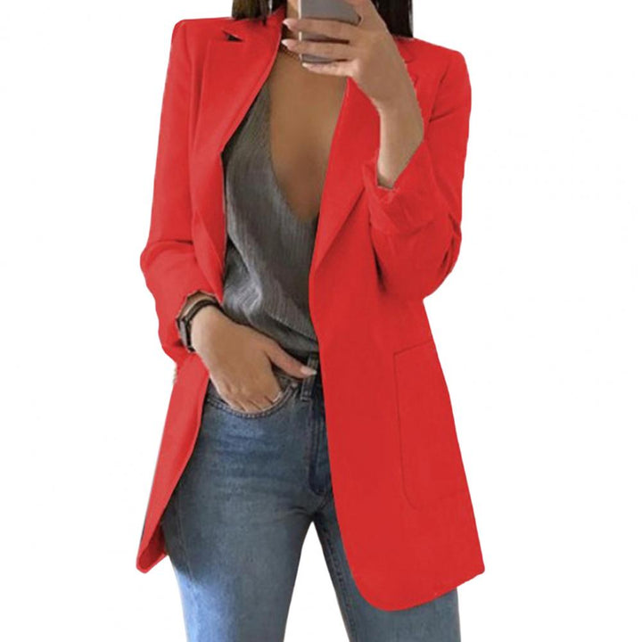 Autumnal women's blazer – Marita in pumpkin orange