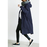Long Ladies Trench Coat with Hood - Isabelle