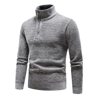 Knitted Men's Sweater with Half Zip – Cedric