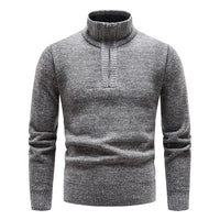 Knitted Men's Sweater with Half Zip – Cedric