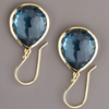 Vintage Blue Crystal Earrings – Amara