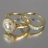 Vintage Gold Zirconia Ring Set - Celestia