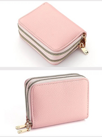 Lychee Pattern Short Wallet – Stylish & Compact for Everyday Use