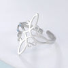 Cross Knot Protection Amulet Ring | Women's Silver Ring