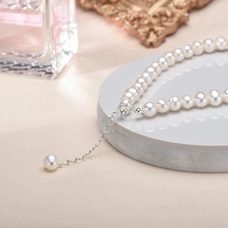 Silver Bracelet with Freshwater Pearls | Timeless Charm Collection