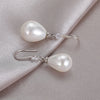 Elegant White Oval Pearl Earrings