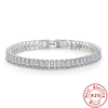 Elegant 925 Silver Bracelet with Crystals