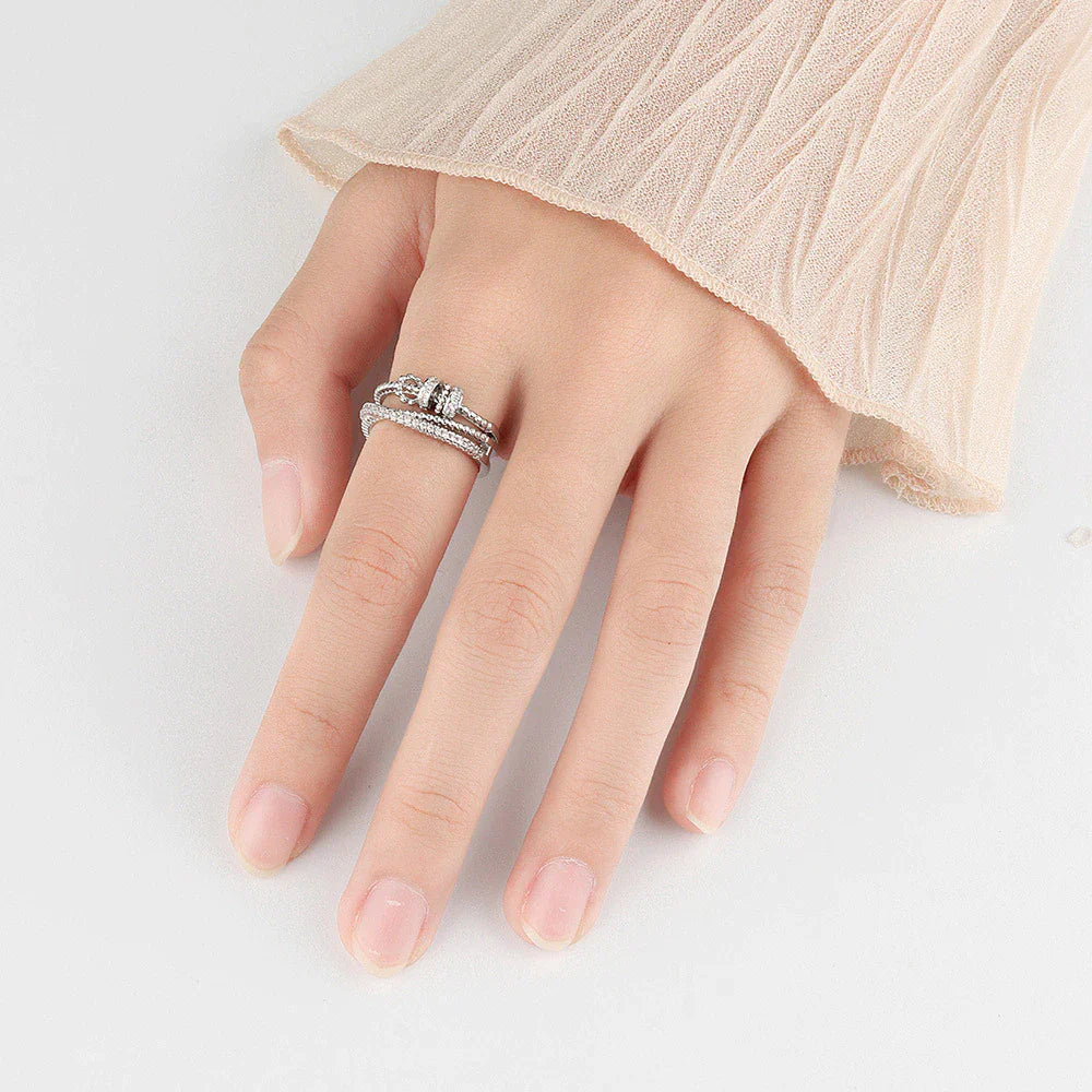 Zirconium Fidget Ring | Stress Relief Jewellery