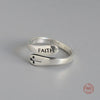 Sterling Silver Faith Ring for Women