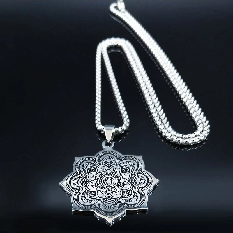 Lotus Blossom Purity Necklace | Sterling Silver Pendant