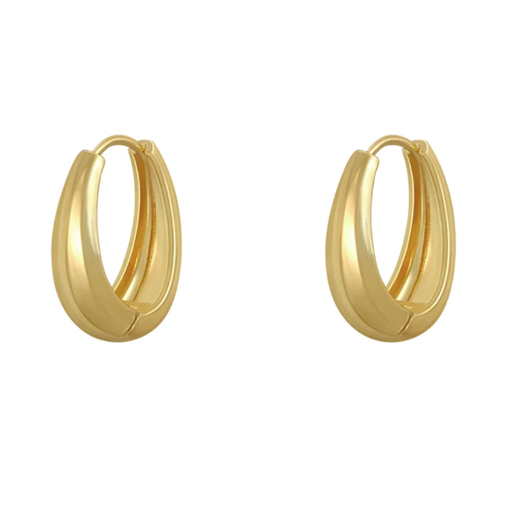 Gold Classic Hoop Earrings | Timeless Elegance